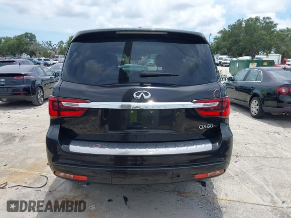 2018 Infiniti QX80 with VIN JN8AZ2NF1J9663338, listed as a IAAI auction lot 42689592 with 69,559 mi miles and . Bid and sale history available at DreamBid. Image 16.