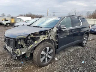 2023 Chevrolet Traverse LT Leather with VIN 1GNEVHKW3PJ311697, listed as a Copart auction lot 46306555 with 20,489 mi miles and Salvage Title. Bid and sale history available at carsss.com. Image 1.