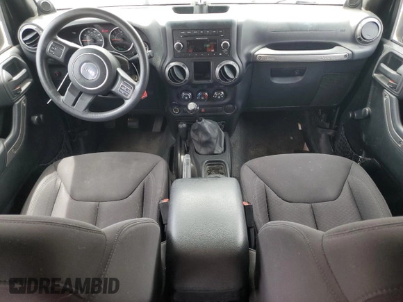 2013 Jeep Wrangler Unlimited Sport with VIN 1C4BJWDG0DL560265, listed as a Copart auction lot 58444045 with 111,354 mi miles and Salvage title. Bid and sale history available at DreamBid. Image 8.