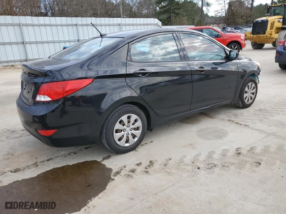 2016 Hyundai Accent SE with VIN KMHCT4AE0GU092358, listed as a Copart auction lot 43359565 with 130,754 mi miles and Salvage Title. Bid and sale history available at carsss.com. Image 3.