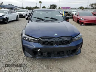 2024 BMW 3 Series M340i with VIN 3MW49FS08R8D87680, listed as a Copart auction lot 48081595 with 6,001 mi miles and Salvage Title. Bid and sale history available at carsss.com. Image 5.