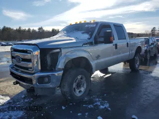 2015 Ford Super Duty F-250 SRW Lariat with VIN 1FT7W2BT0FEC85939, listed as a Copart auction lot 46214145 with 100,106 mi miles and Salvage Title. Bid and sale history available at carsss.com. Image 1.