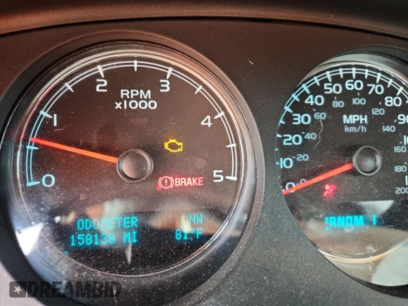 2012 GMC Sierra 2500HD Denali with VIN 1GT125E82CF217819, listed as a Copart auction lot 65481985 with 158,138 mi miles and Non repairable. Bid and sale history available at DreamBid. Image 9.