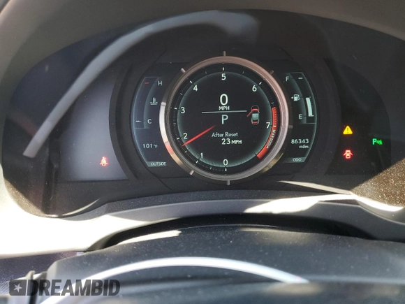 2015 Lexus RC 350 F Sport with VIN JTHHE5BC8F5002937, listed as a Copart auction lot 60566685 with 86,343 mi miles and Salvage title. Bid and sale history available at DreamBid. Image 9.