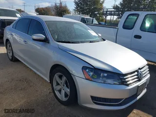 2012 Volkswagen Passat SE w/Sunroof with VIN 1VWBH7A31CC108792, listed as a IAAI auction lot 41486658 with 132,022 mi miles. Bid and sale history available at carsss.com. Image 1.