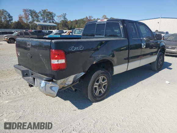 2006 Ford F-150 XLT with VIN 1FTPX14V76NB55467, listed as a Copart auction lot 76384134 with 195,850 mi miles and Salvage Title. Bid and sale history available at carsss.com. Image 3.