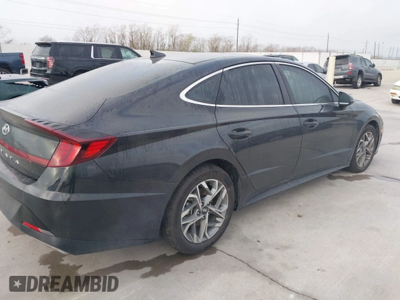 2023 Hyundai Sonata SEL with VIN KMHL64JA9PA329659, listed as a IAAI auction lot 38841225 with 4,772 mi miles and . Bid and sale history available at DreamBid. Image 4.