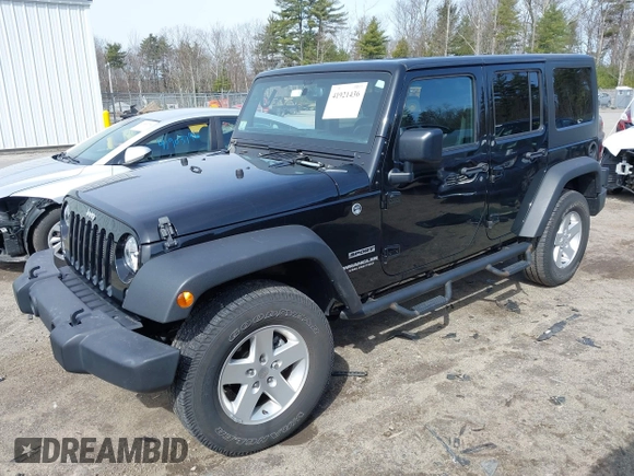 2017 Jeep Wrangler Unlimited Sport with VIN 1C4BJWDG4HL538582, listed as a IAAI auction lot 41921436 with 32,006 mi miles. Bid and sale history available at carsss.com. Image 22.