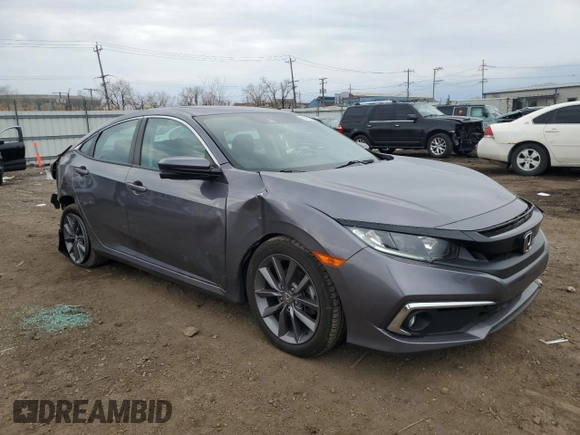 2020 Honda Civic Sedan EX with VIN 19XFC1F31LE025431, listed as a Copart auction lot 50507525 with 61,981 mi miles and Salvage Title. Bid and sale history available at carsss.com. Image 4.