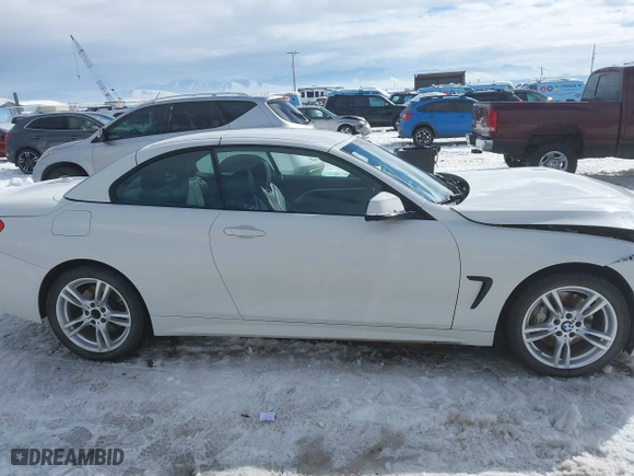 2016 BMW 4 Series 435i xDrive with VIN WBA3T7C52G5A37374, listed as a IAAI auction lot 41583597 with 1 mi miles. Bid and sale history available at carsss.com. Image 13.