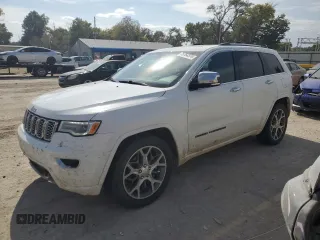 2021 Jeep Grand Cherokee Overland with VIN 1C4RJFCG4MC531593, listed as a Copart auction lot 75764374 with 62,947 mi miles and Clean Title. Bid and sale history available at carsss.com. Image 1.