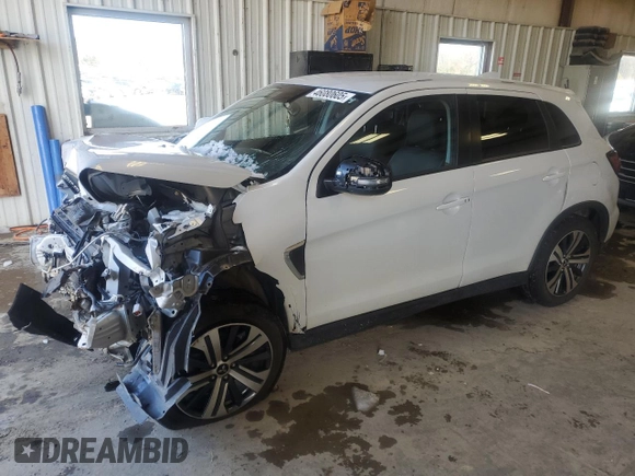 2022 Mitsubishi Outlander Sport ES with VIN JA4ARUAU8NU008425, listed as a Copart auction lot 46080605 with 0 mi miles and Clean Title. Bid and sale history available at carsss.com. Image 1.