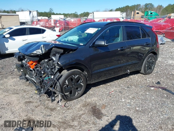 2024 Kia Niro Wind with VIN KNDCR3L18R5120606, listed as a IAAI auction lot 41812549 with 4,735 mi miles and . Bid and sale history available at DreamBid. Image 2.