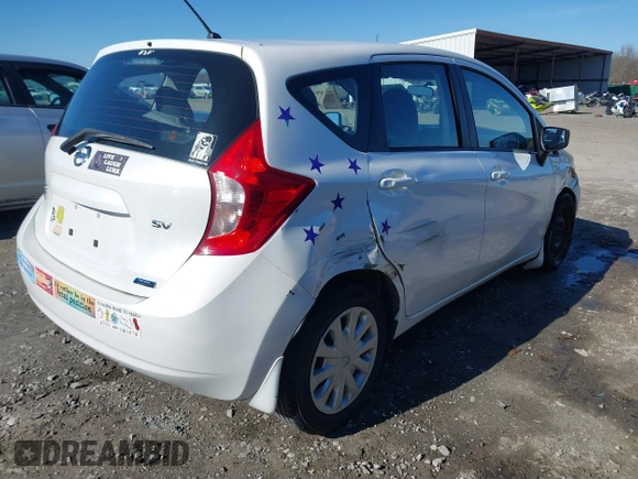 2014 Nissan Note SV with VIN 3N1CE2CP1EL413058, listed as a IAAI auction lot 41446489 with 105,474 mi miles and . Bid and sale history available at DreamBid. Image 4.