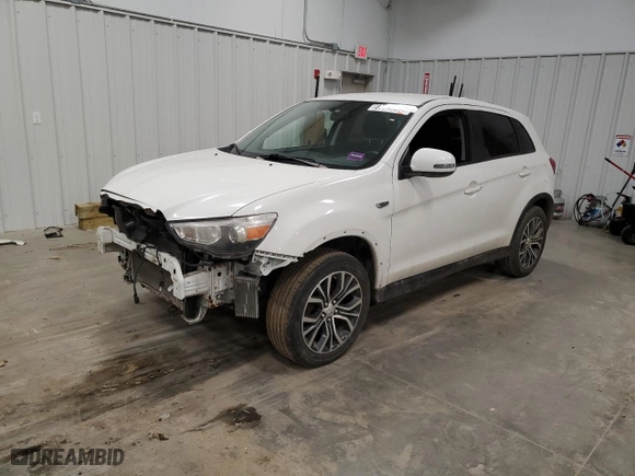 2017 Mitsubishi Outlander Sport SE 2.4 with VIN JA4AR3AW0HZ022421, listed as a Copart auction lot 87049074 with 71,481 mi miles and Salvage Title. Bid and sale history available at carsss.com. Image 1.