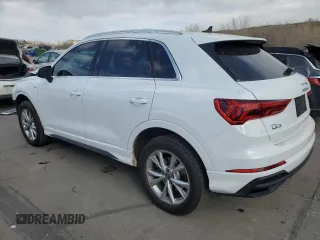2023 Audi Q3 S line Premium z VIN WA1DECF3XP1144319, wystawiony jako Copart lot #50177425 z przebiegiem 10 785 mil mil oraz Szkoda całkowita • Salvage title. Historia ofert i sprzedaży dostępna na DreamBid. Obrazek 2.