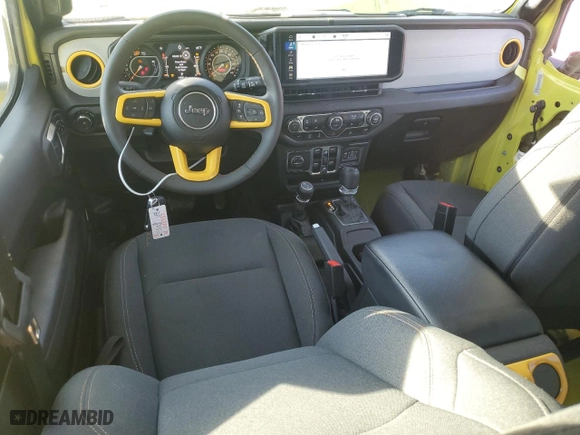 2024 Jeep Wrangler Sport S with VIN 1C4PJXDN2RW104171, listed as a Copart auction lot 86403394 with 14,838 mi miles and Salvage Title. Bid and sale history available at carsss.com. Image 8.