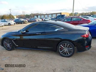 2017 Infiniti Q60 Red Sport 400 with VIN JN1FV7EL1HM700317, listed as a IAAI auction lot 41149036 with 76,654 mi miles and . Bid and sale history available at carsss.com. Image 14.