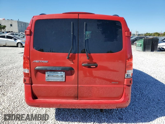 2016 Mercedes-Benz Metris Passenger with VIN WD4PG2EE3G3135739, listed as a Copart auction lot 87758905 with Not provided miles and Salvage title. Bid and sale history available at DreamBid. Image 6.
