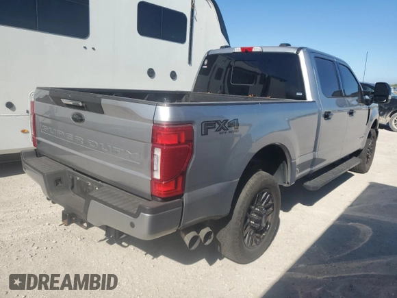 2022 Ford F-350 XL with VIN 1FT8W3BT4NED29708, listed as a Copart auction lot 80881724 with Not provided miles and Non repairable. Bid and sale history available at DreamBid. Image 3.
