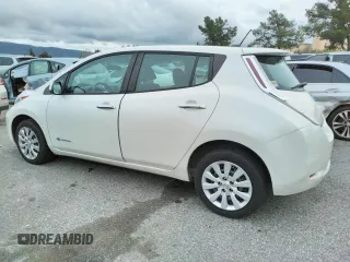 2015 Nissan LEAF SV with VIN 1N4AZ0CPXFC321799, listed as a Copart auction lot 35754823 with 55,371 mi miles. Bid and sale history available at carsss.com. Image 2.