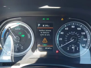 2020 Hyundai Sonata Hybrid Blue with VIN KMHL24JJ1LA009550, listed as a IAAI auction lot 41265226 with 85,347 mi miles. Bid and sale history available at carsss.com. Image 7.