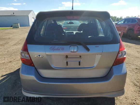 2007 Honda Fit Sport with VIN JHMGD38647S031956, listed as a Copart auction lot 73985754 with 138,233 mi miles and Salvage Title. Bid and sale history available at carsss.com. Image 6.