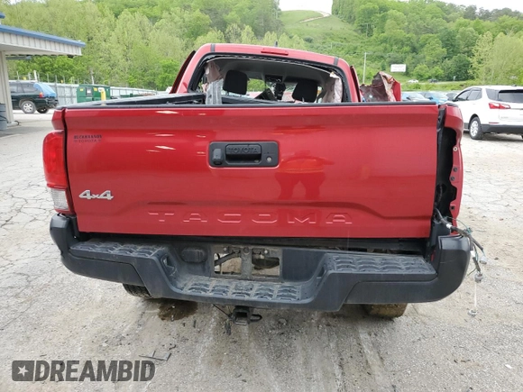 2021 Toyota Tacoma SR with VIN 3TYSX5EN6MT005023, listed as a Copart auction lot 55687625 with Not provided miles and Salvage title. Bid and sale history available at DreamBid. Image 6.