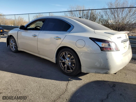 2014 Nissan Maxima 3.5 S with VIN 1N4AA5AP6EC477215, listed as a Copart auction lot 87491974 with 121,675 mi miles and Salvage Title. Bid and sale history available at carsss.com. Image 2.