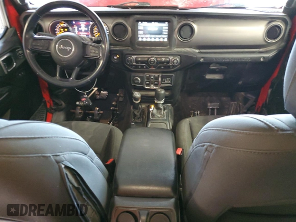 2021 Jeep Wrangler Unlimited Sport Altitude with VIN 1C4HJXDN3MW645713, listed as a Copart auction lot 86292884 with 58,072 mi miles and Salvage title. Bid and sale history available at DreamBid. Image 8.