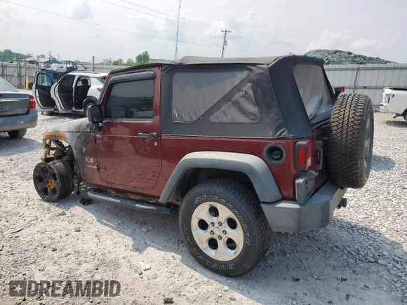 2008 Jeep Wrangler X with VIN 1J4FA24118L538510, listed as a Copart auction lot 59258615 with Not provided miles and Salvage title. Bid and sale history available at DreamBid. Image 2.