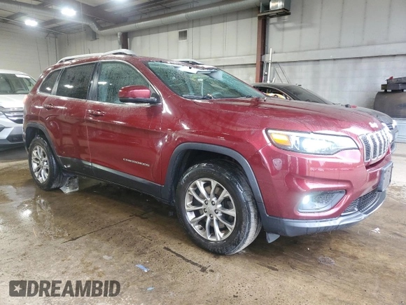 2019 Jeep Cherokee Latitude Plus with VIN 1C4PJMLB9KD122500, listed as a Copart auction lot 62504075 with 129,248 mi miles and Salvage title. Bid and sale history available at DreamBid. Image 4.
