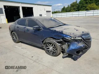2015 Acura TLX with VIN 19UUB1F33FA022727, listed as a Copart auction lot 53667755 with 140,031 mi miles and Salvage title. Bid and sale history available at DreamBid. Image 4.