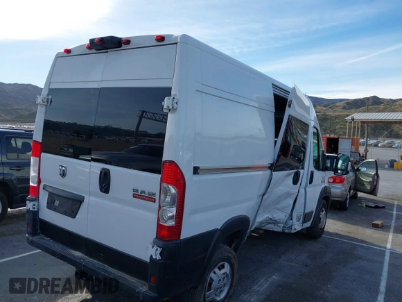 2021 Ram ProMaster Cargo with VIN 3C6LRVBG6ME513686, listed as a IAAI auction lot 41675654 with 76,989 mi miles. Bid and sale history available at carsss.com. Image 4.