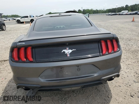 2018 Ford Mustang EcoBoost with VIN 1FA6P8TH7J5165186, listed as a Copart auction lot 53796045 with Not provided miles and Salvage title. Bid and sale history available at DreamBid. Image 6.