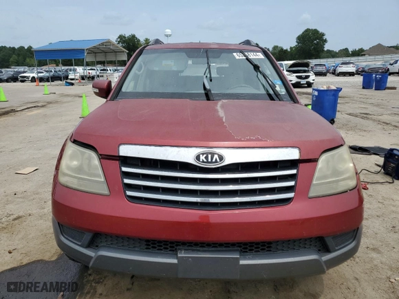 2009 Kia Borrego LX with VIN KNDJJ741595015154, listed as a Copart auction lot 65368144 with 335,581 mi miles and Salvage Title. Bid and sale history available at carsss.com. Image 5.