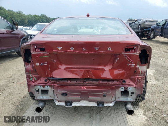 2013 Volvo S60 T5 Premier with VIN YV1612FS3D2227487, listed as a Copart auction lot 60846565 with 113,634 mi miles and Salvage title. Bid and sale history available at DreamBid. Image 6.