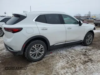 2022 Buick Envision Preferred with VIN LRBAZLR41ND124374, listed as a Copart auction lot 42351565 with 44,295 mi miles and Clean Title. Bid and sale history available at carsss.com. Image 3.