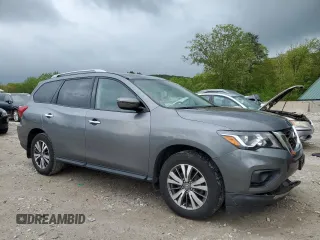 2020 Nissan Pathfinder S with VIN 5N1DR2AM5LC576489, listed as a Copart auction lot 57211435 with 75,641 mi miles and Salvage title. Bid and sale history available at DreamBid. Image 4.