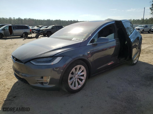 2018 Tesla Model X 75D with VIN 5YJXCDE28JF139383, listed as a Copart auction lot 41064563 with 51,570 mi miles. Bid and sale history available at carsss.com. Image 1.