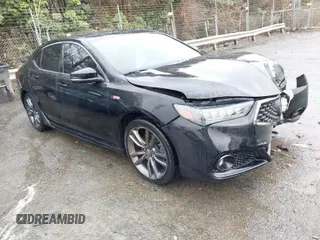 2018 Acura TLX w/A-SPEC Pkg with VIN 19UUB3F66JA002194, listed as a IAAI auction lot 41574679 with 111,142 mi miles. Bid and sale history available at carsss.com. Image 1.