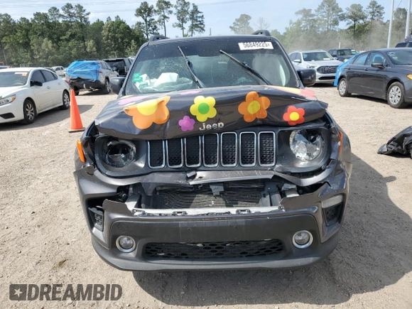 2020 Jeep Renegade Latitude with VIN ZACNJABBXLPM04037, listed as a Copart auction lot 56849225 with 30,738 mi miles and Salvage title. Bid and sale history available at DreamBid. Image 5.