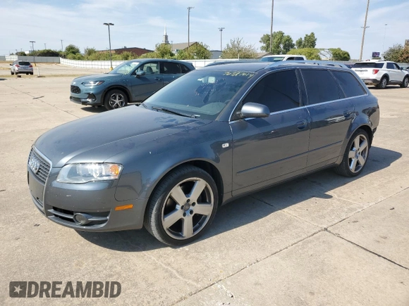 2007 Audi A4 with VIN WAUKF98E57A152630, listed as a Copart auction lot 76927614 with 71,930 mi miles and Salvage title. Bid and sale history available at DreamBid. Image 1.