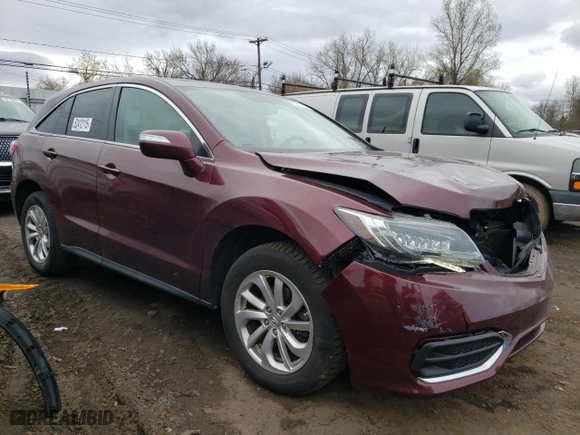 2017 Acura RDX with VIN 5J8TB4H39HL023236, listed as a Copart auction lot 52412115 with 118,015 mi miles and Salvage Title. Bid and sale history available at carsss.com. Image 4.