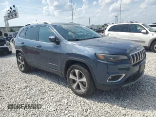 2019 Jeep Cherokee Limited with VIN 1C4PJMDX8KD456737, listed as a Copart auction lot 62178195 with 41,249 mi miles and Salvage title. Bid and sale history available at DreamBid. Image 4.