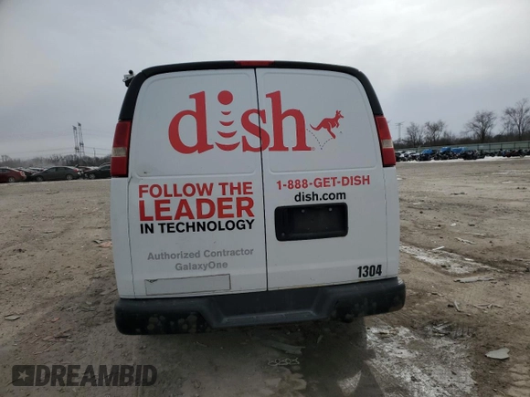 2013 Chevrolet Express Cargo Van with VIN 1GCSGAFX9D1127845, listed as a Copart auction lot 46271965 with 230,407 mi miles and Clean Title. Bid and sale history available at carsss.com. Image 6.