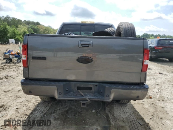 2008 Ford F-150 XLT with VIN 1FTPW14558FA98461, listed as a Copart auction lot 55632555 with 171,220 mi miles and Salvage title. Bid and sale history available at DreamBid. Image 6.