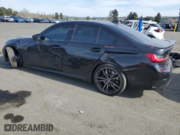 2021 BMW 3 Series M340i xDrive with VIN 3MW5U9J02M8C14378, listed as a Copart auction lot 48590905 with 29,848 mi miles and Salvage Title. Bid and sale history available at carsss.com. Image 2.