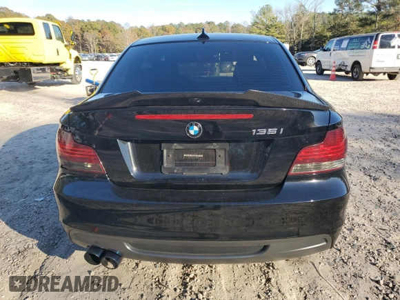 2010 BMW 1 Series 135i with VIN WBAUC7C50AVK96552, listed as a Copart auction lot 80628804 with 94,457 mi miles and Salvage Title. Bid and sale history available at carsss.com. Image 6.