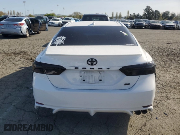 2023 Toyota Camry SE with VIN 4T1T11AK3PU777092, listed as a Copart auction lot 52180785 with 46,836 mi miles and Salvage Title. Bid and sale history available at DreamBid. Image 6.